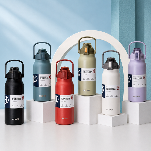 Dodge 316 Stainless Steel Vacuum Flask 1.3L 1.7L Travel Hot Cold Bottle