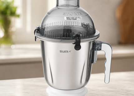 Sujata Mixer Grinder Stainless Steel Jar  400 ml Chutney Jar & 1 L Dome Jar