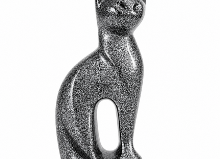 Royal Rapture Cat Kitty Figurine Pet Urn For Ashes Cremation Funeral Memorial Love Urns decorative Alloy 9" (RCM01)