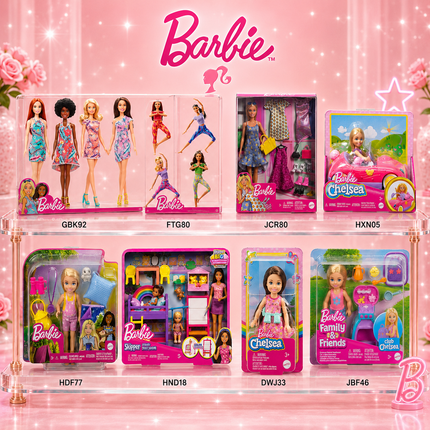 Mattel Barbie Family Friends Fashion Dolls Chelsea Skipper Playsets Baking Collection Toys