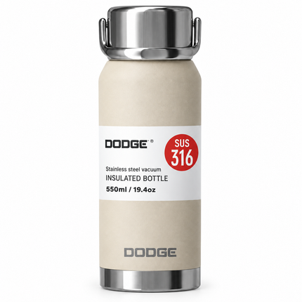 Dodge Stainless Steel Insulated Water Bottle Travel Sport Cup Hot Cold Drinks 550ml 750ml