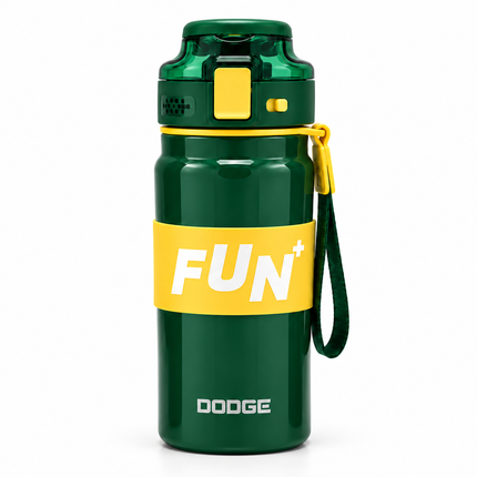 Dodge 800ml Insulated Water Bottle Travel Sport Hot Cold Drinks Carry Strap Coffee Tea