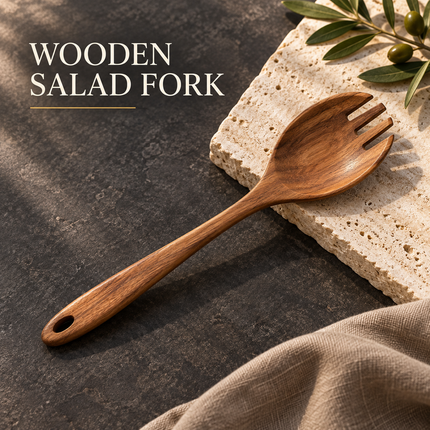 Natural Acacia Wooden Kitchen Utensils Individual or 5, 7, 8, 10 Piece Sets Cooking Slotted Spoon Flat Slotted Spatulas Salad Fork Holder