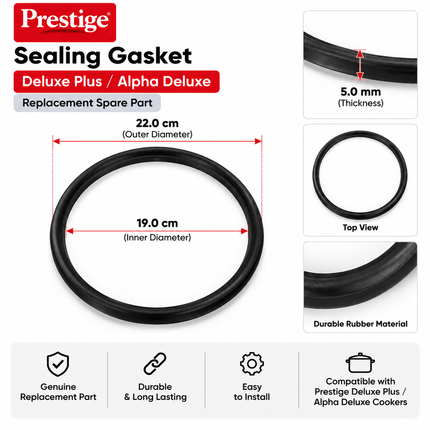Prestige Pressure Cooker Spare Parts Regulator Valve Gasket Safety Plug Ring Mini Indicator