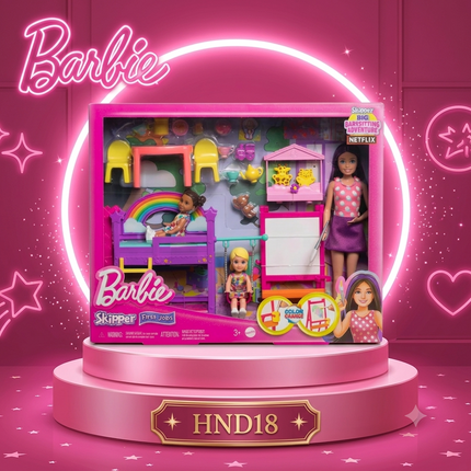 Mattel Barbie Family Friends Fashion Dolls Chelsea Skipper Playsets Baking Collection Toys