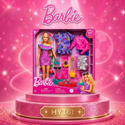 Barbie Fashionistas Dolls 65th Anniversary Collection Chelsea Travel Set Fashion Dolls