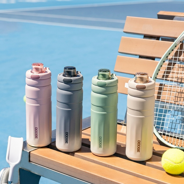 Dodge 560ml Sports Water Bottle Reusable Gym School Travel Office Drinks