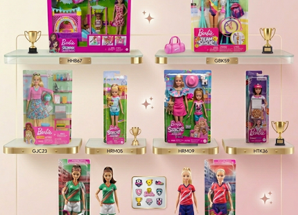Mattel Barbie & Stacie to the Rescue, Wellness Yoga, Baking & Fashionistas Doll Collection