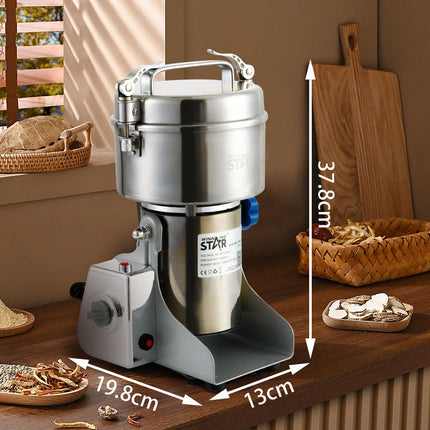 Winning Star Grain Grinder 500g 900W, 2kg 2000W Powerful Spice Grinding Machine Dry Wet