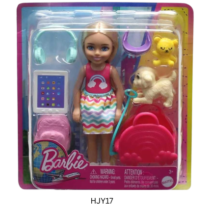 Barbie Dolls and Chelsea Playsets Collection Fashion Career Beach Travel Toys