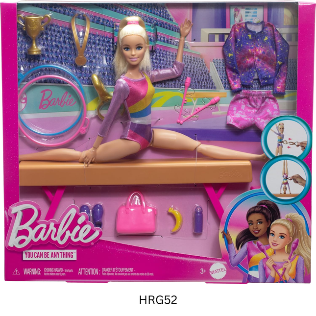 Mattel Barbie Gymnastics, Fashionistas, Beach Ken & Chelsea Playset Collection