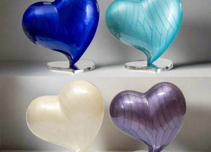 Royal Rapture Urns for ashes Memorial Funeral Cremation Adult Human Child Love Urns Decorative Heart 6" 10" (RHM02)