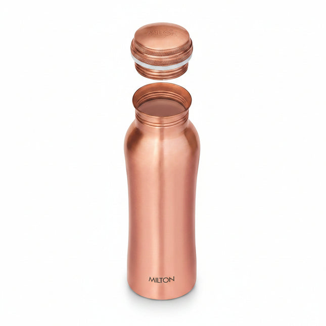 Milton Copper Water Bottle 950ml | Leak-Proof, BPA-Free | Ayurvedic-Inspired | Fridge Water Bottle, Keeps Water Cold, Cooling & Thermal Water Bottle for Cold Drinks