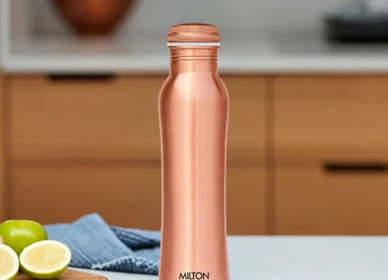 Měděná láhev na vodu Milton 950 ml | Odolná proti protečení, bez BPA | Inspirováno ájurvédou | Láhev na vodu do lednice, udržuje vodu studenou, chladící a termální láhev na vodu pro studené nápoje