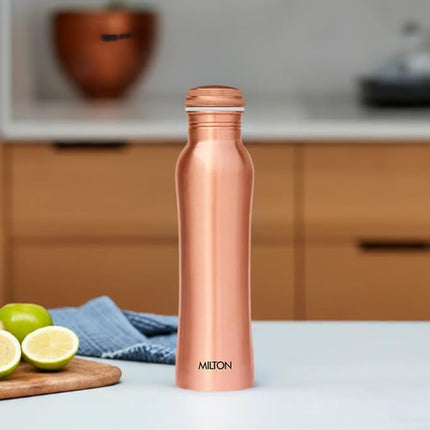 Milton Copper Water Bottle 950ml Leak Proof BPA Free Ayurvedic Fridge Bottle