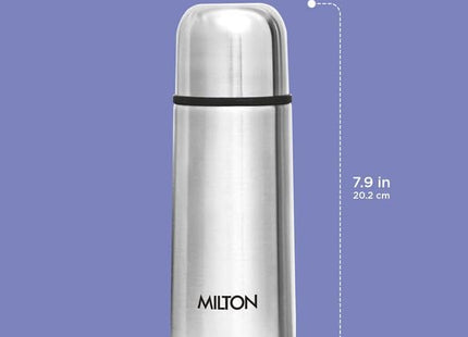 Milton Small Vacuum Flask for Hot Drink 350 ml (12 oz), Stainless Steel Double Walled Insulated Water Bottle for 24 Hour Hot and Cold Drinks, Leak Proof, BPA Free, Food Grade, Thermosteel Flip Lid