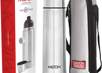 Termoska Milton na horké nápoje 500 ml, nerezová dvoustěnná izolovaná láhev na teplé a studené nápoje po dobu 24 hodin, nepropustná, bez BPA, termocelové víčko Flip Lid