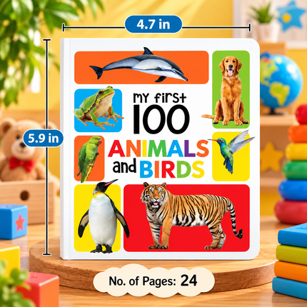 My First Board Books for Babies and Toddlers ABC Animals Flowers and Early Learning