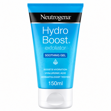 Neutrogena Hydro Boost Exfoliating Gel 150ml Hyaluronic Acid Face Cleanser Skin Hydration Care