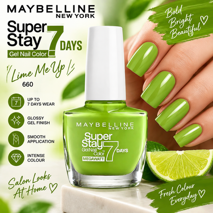 Maybelline New York SuperStay Gel Nail Polish Collection Glossy Matte Finish Long Lasting Nail Colour