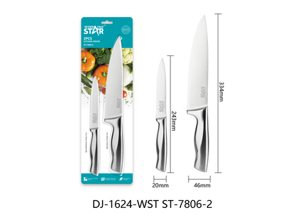 Winning Star Knife Sets Collection | 2-in-1 Knife Set 24.3 216g, 3-in-1 Knife Set 20.5 216g, 5-in-1 Knife Set 130g Silver, 5-in-1 Knife Set 20.5 222g, 7-in-1 Knife Set 25.5 270g | Models ST-7804, ST-7806-2, ST-7806-3, ST-7807-5, ST-7801 | Kitchen...