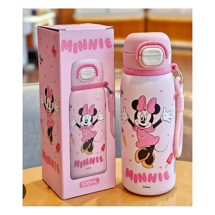 Character Design 500ml Insulated Water Bottle Kids School Travel Gift Sports