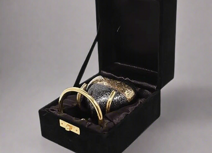 Royal Rapture Urn for Ashes Funeral Memorial Cremation Keepsake Love Urns Decorative Brass Heart with Stand 3" (RHM03)